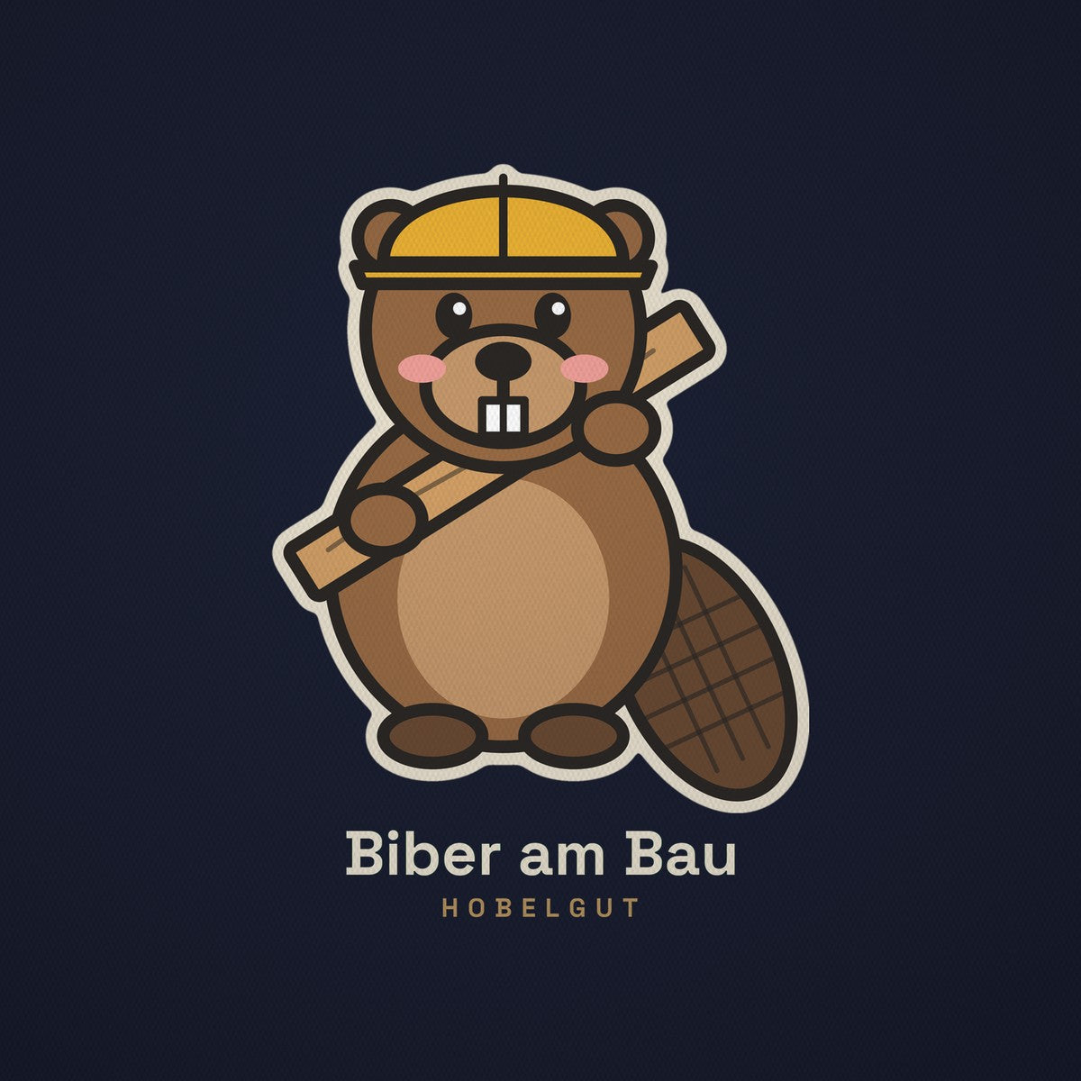 Biber am Bau – Babybody aus Bio-Baumwolle