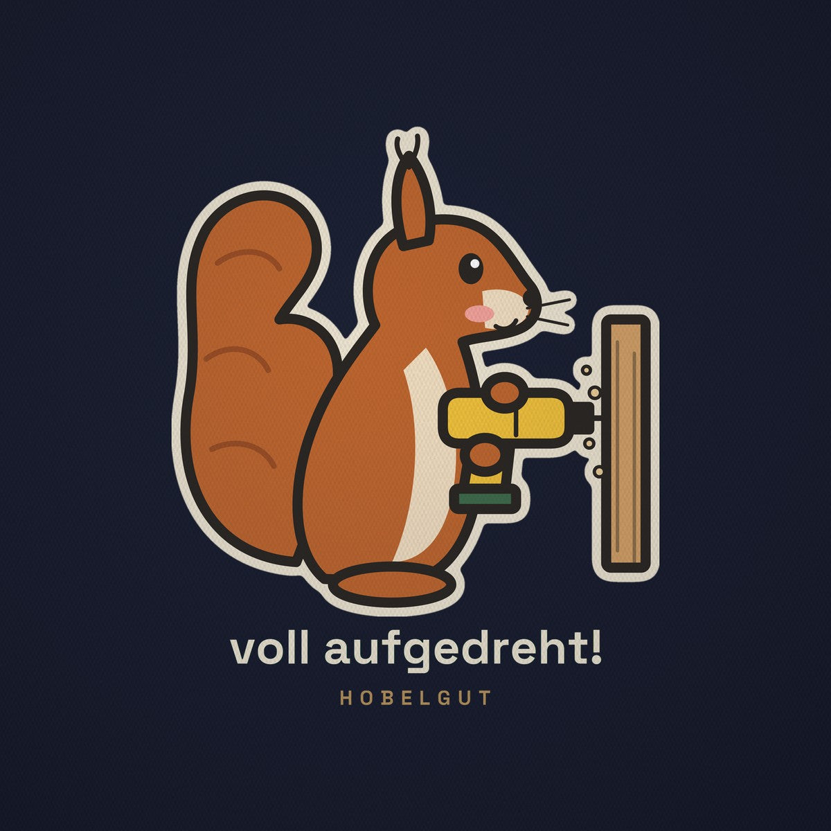 Eichhörnchen „voll aufgedreht!“ – Babybody aus Bio-Baumwolle