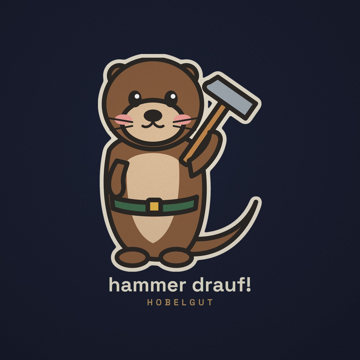 Otter „hammer drauf!“ – Babybody aus Bio-Baumwolle