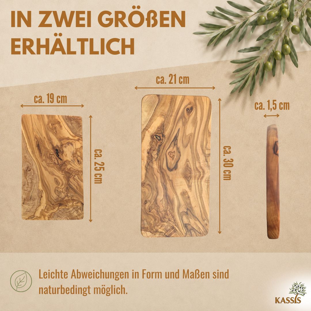 Frühstücksbrett aus Olivenholz